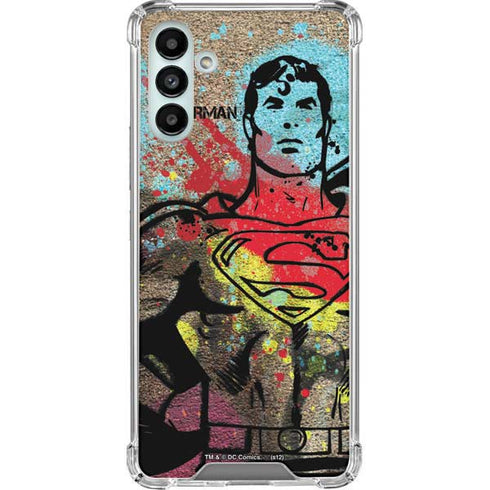 DC Comics Superman Color Splatter Galaxy A13 5G Clear Case