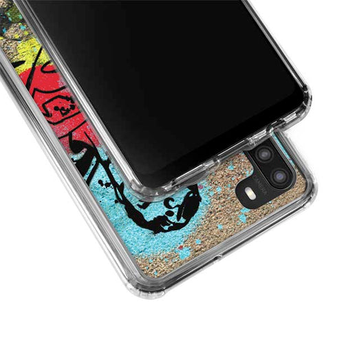 DC Comics Superman Color Splatter Galaxy A21 Clear Case