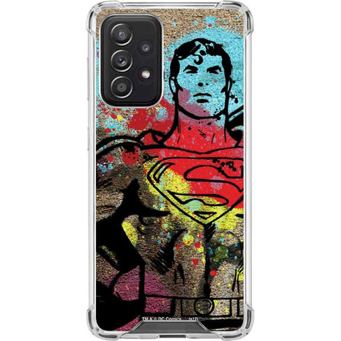 DC Comics Superman Color Splatter Galaxy A52 5G Clear Case