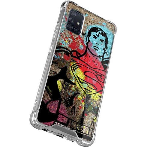 DC Comics Superman Color Splatter Galaxy A71 5G Clear Case