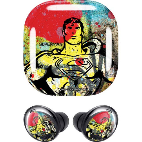 DC Comics Superman Color Splatter Galaxy Buds Pro Skin