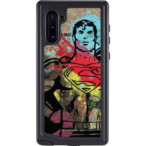 DC Comics Superman Color Splatter Galaxy Note 10 Waterproof Case