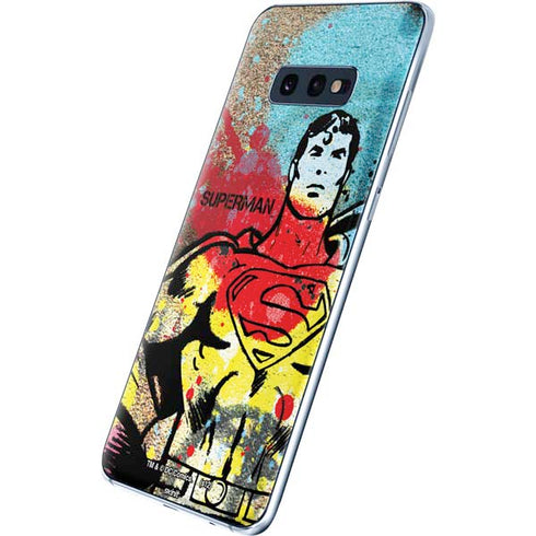 DC Comics Superman Color Splatter Galaxy S10e Skin