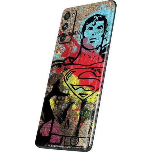 DC Comics Superman Color Splatter Galaxy S20 Fan Edition Skin