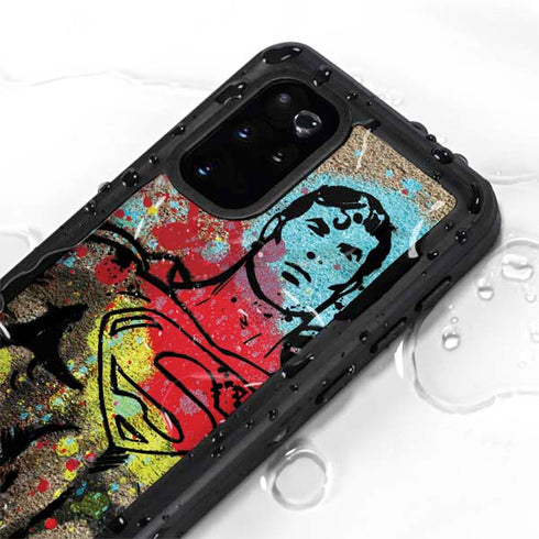 DC Comics Superman Color Splatter Galaxy S20 Plus Waterproof Case