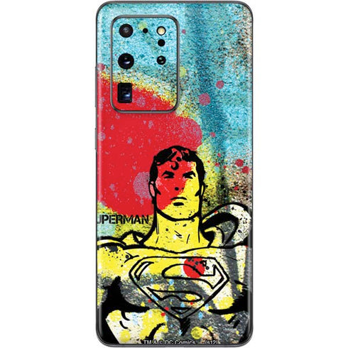 DC Comics Superman Color Splatter Galaxy S20 Ultra 5G Skin