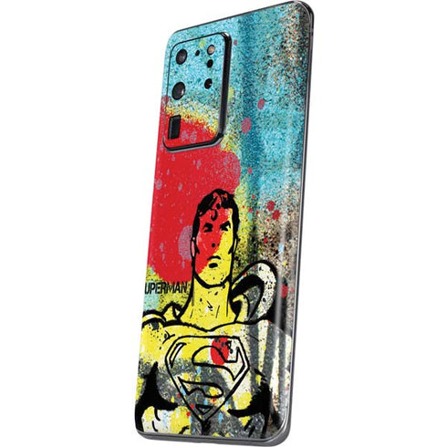 DC Comics Superman Color Splatter Galaxy S20 Ultra 5G Skin