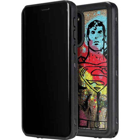 DC Comics Superman Color Splatter Galaxy S20 Waterproof Case