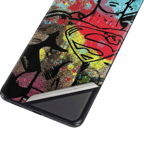 DC Comics Superman Color Splatter Galaxy S21 5G Skin