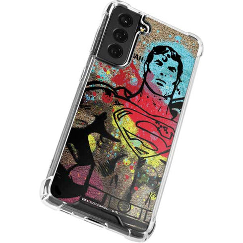 DC Comics Superman Color Splatter Galaxy S22 Clear Case