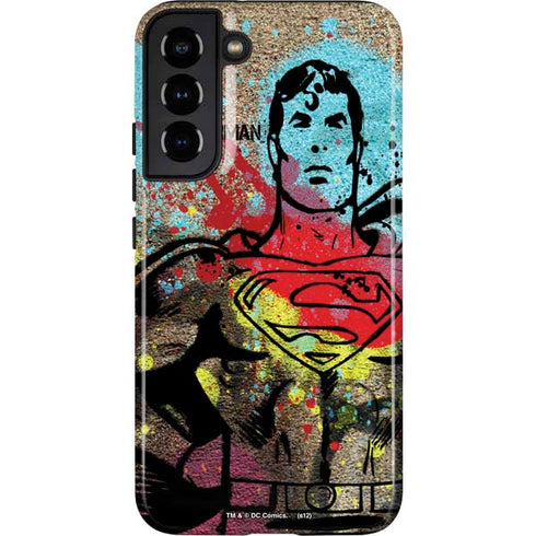 DC Comics Superman Color Splatter Galaxy S22 Plus Pro Case