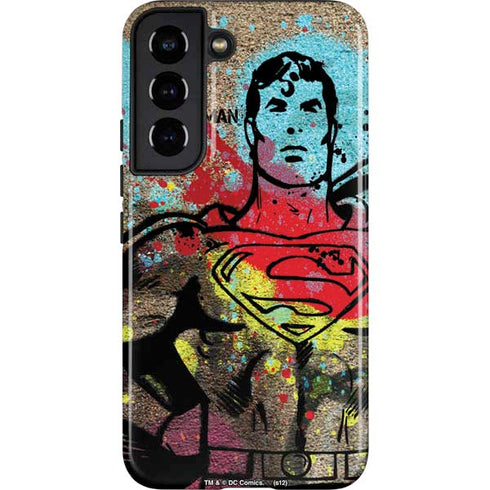 DC Comics Superman Color Splatter Galaxy S22 Pro Case