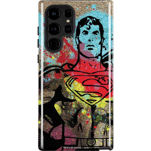 DC Comics Superman Color Splatter Galaxy S22 Ultra Pro Case