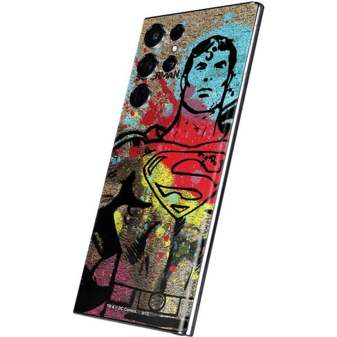 DC Comics Superman Color Splatter Galaxy S22 Ultra Skin