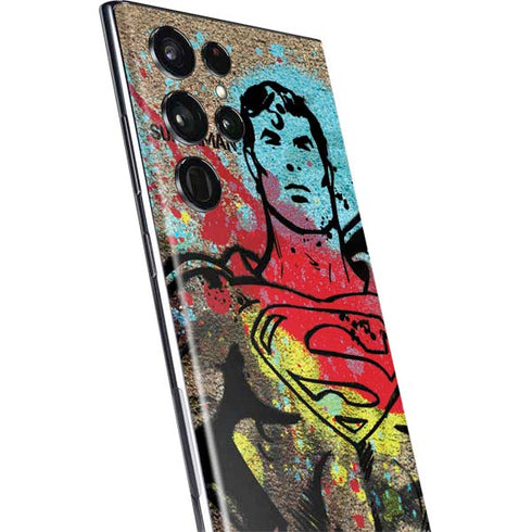 DC Comics Superman Color Splatter Galaxy S22 Ultra Skin