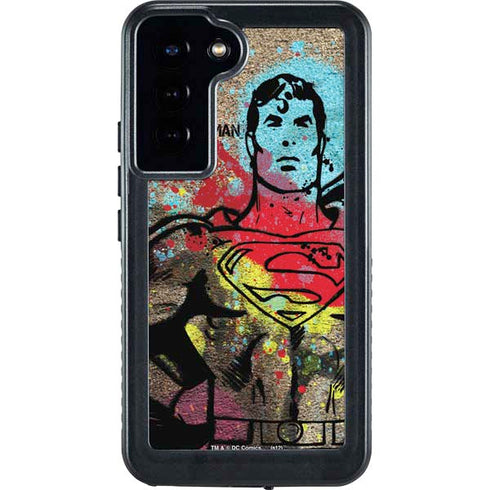 DC Comics Superman Color Splatter Galaxy S23 Plus Waterproof Case