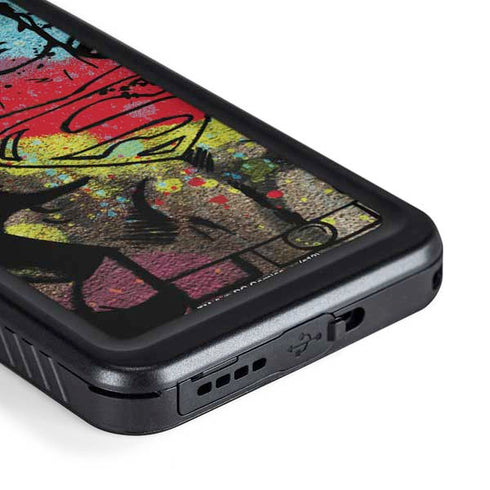 DC Comics Superman Color Splatter Galaxy S23 Plus Waterproof Case