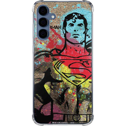 DC Comics Superman Color Splatter Galaxy S24 Clear Case
