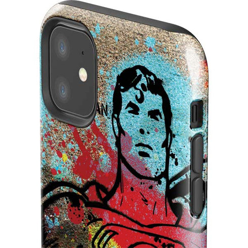 DC Comics Superman Color Splatter iPhone 11 Impact Case
