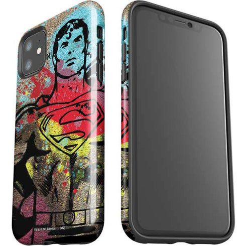 DC Comics Superman Color Splatter iPhone 11 Impact Case
