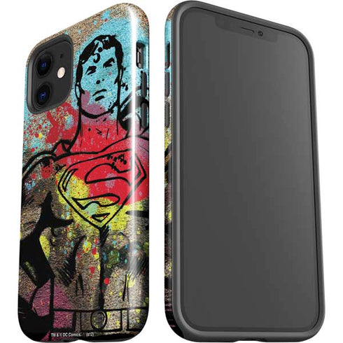 DC Comics Superman Color Splatter iPhone 12 Impact Case