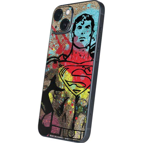 DC Comics Superman Color Splatter iPhone 14 Plus Skin