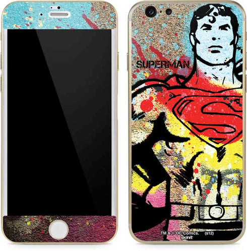 DC Comics Superman Color Splatter iPhone 6/6s Skin