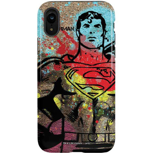 DC Comics Superman Color Splatter iPhone XR Pro Case