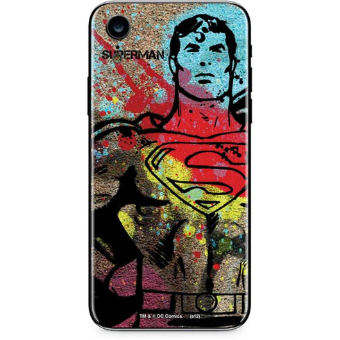 DC Comics Superman Color Splatter iPhone XR Skin