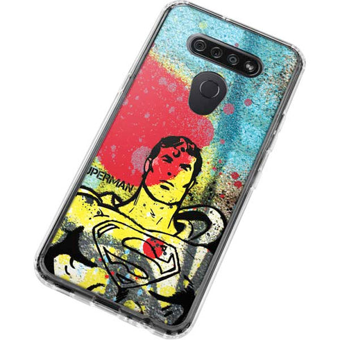 DC Comics Superman Color Splatter LG K51/Q51 Clear Case