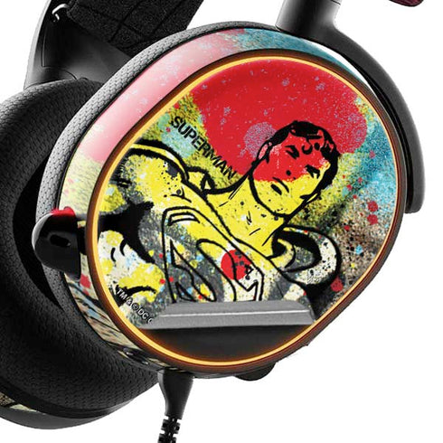 DC Comics Superman Color Splatter SteelSeries Arctis 5 Skin