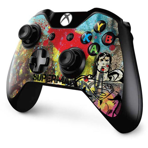 DC Comics Superman Color Splatter Xbox One Controller Skin