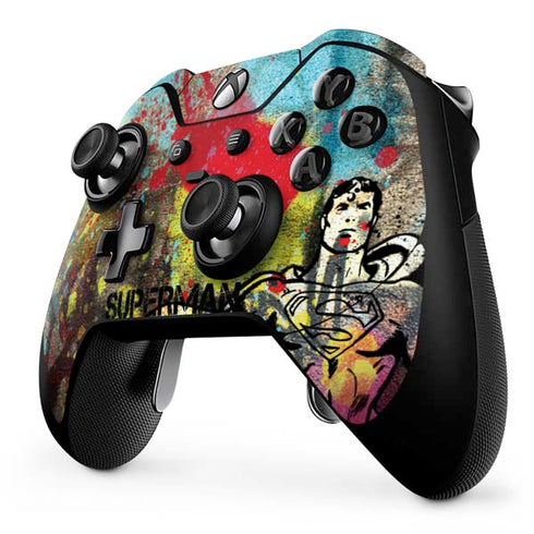 DC Comics Superman Color Splatter Xbox One Elite Controller Skin