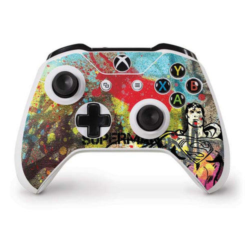 DC Comics Superman Color Splatter Xbox One S Controller Skin