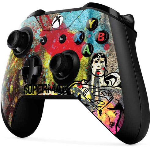 DC Comics Superman Color Splatter Xbox One X Controller Skin