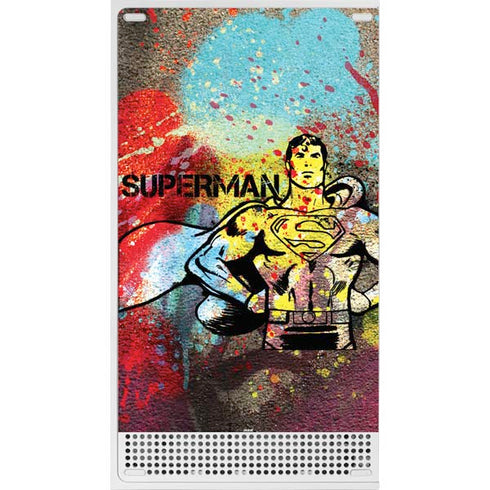 DC Comics Superman Color Splatter Xbox Series S Console Skin