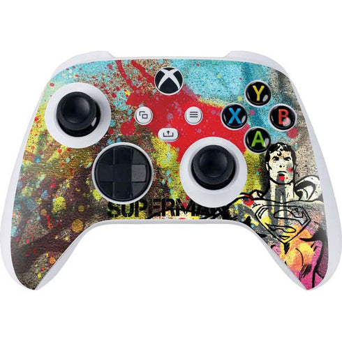DC Comics Superman Color Splatter Xbox Series S Controller Skin