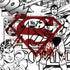 DC Comics Superman Comic Pattern Logo in Red Nintendo 2DS XL (2017) Skin