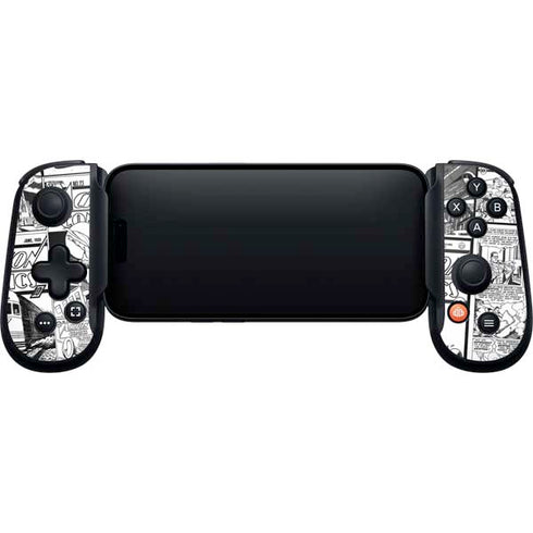 DC Comics Superman Comic Pattern Logo in Red Backbone One for iPhone Game Controller Skin