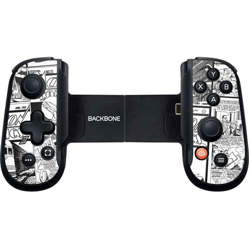 DC Comics Superman Comic Pattern Logo in Red Backbone One for iPhone Game Controller Skin