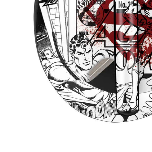 DC Comics Superman Comic Pattern Logo in Red Bose Noise Cancelling Headphones 700 Skin