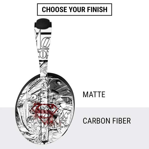 DC Comics Superman Comic Pattern Logo in Red Bose Noise Cancelling Headphones 700 Skin