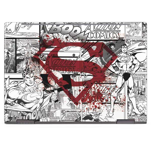 DC Comics Superman Comic Pattern Logo in Red HP Envy Skin