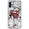 DC Comics Superman Comic Pattern Logo in Red Galaxy A10e Clear Case