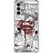 DC Comics Superman Comic Pattern Logo in Red Galaxy A13 5G Clear Case