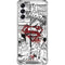 DC Comics Superman Comic Pattern Logo in Red Galaxy A14 5G Clear Case