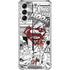 DC Comics Superman Comic Pattern Logo in Red Galaxy A14 5G Clear Case
