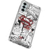 DC Comics Superman Comic Pattern Logo in Red Galaxy A14 5G Clear Case