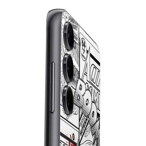 DC Comics Superman Comic Pattern Logo in Red Galaxy A14 5G Skin