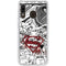 DC Comics Superman Comic Pattern Logo in Red Galaxy A20 Clear Case
